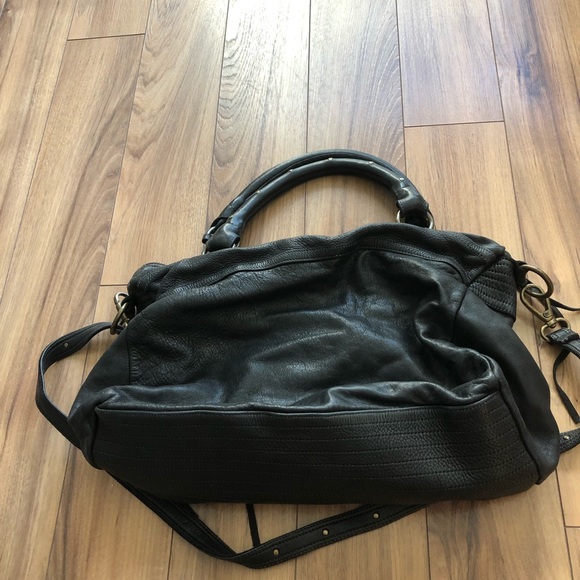 Black moni moni splendor leather tote - Picture 2 of 4